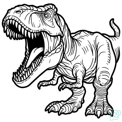 41 T-Rex Coloring Pages - PDF Pages to Print