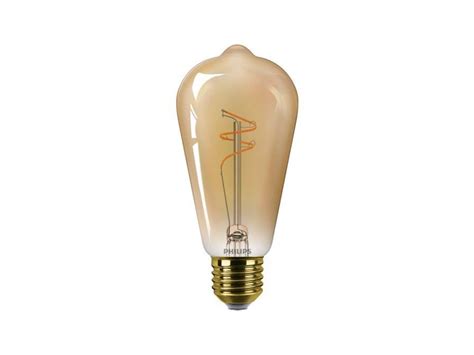Philips LED-Lampe Filament Edison 3.1W/918 (25W) Dimmable Amber E27