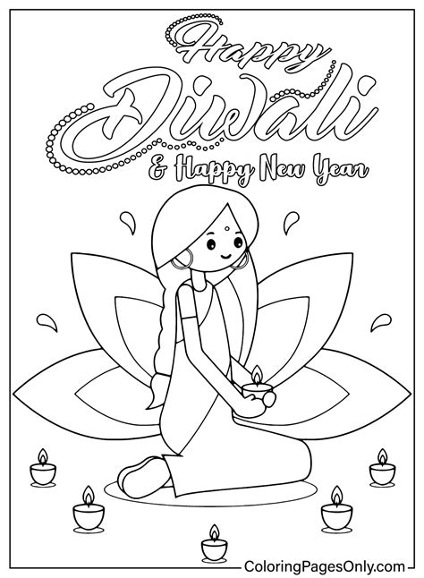 30+ Diwali Coloring Pages - Free Printable PDF & Online Coloring