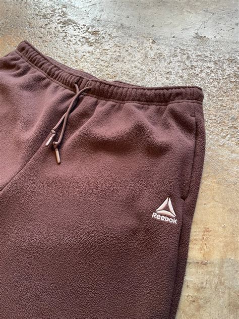 reebok fleece wide pants | extraover