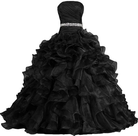 Buy ANTS Women's Pretty Ball Gown Quinceanera Dress Ruffle Prom Dresses ...
