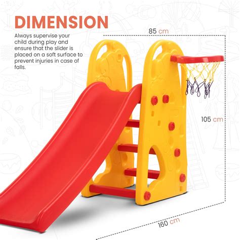 Baybee 3 in 1 Pony Garden Sliders for Kids, Plastic Baby Slide with Ba ...