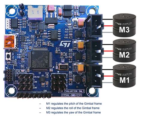 STEVAL-GMBL02V1: Gimbal Controller for Drones and Handheld Applications