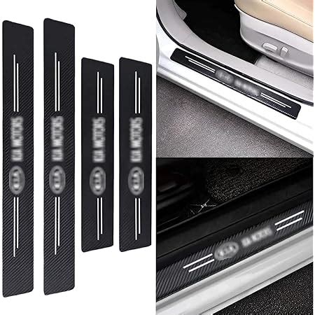 FABTEC Car Door Foot Step with Mirror Finish Led Car Sill Plate ...