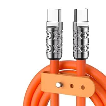 Reflex Power Type-C to Type-C PD100W Fast Data Charging Cable - Orange ...