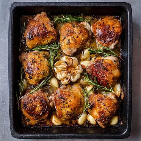 Simple Roasted Chicken Pieces: Juicy Thighs & Crispy Skin Recipe