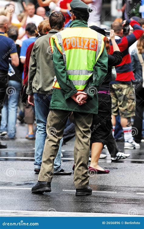 Police controlling crowd stock photo. Image of pedestrian - 2656896