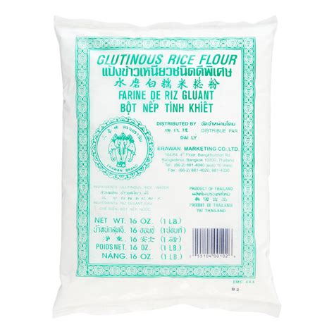 Erawan Brand: Glutinous Rice Flour, 16 Oz