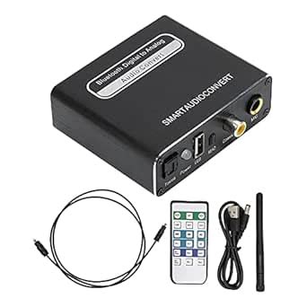 20Hz-20Khz Digital to Analog Audio Converter, 5 in 1 Coaxial USB ...