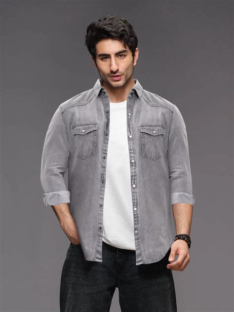 Buy Denim Shirt | Denim Shirts for Men Online | Wrong – Wrogn