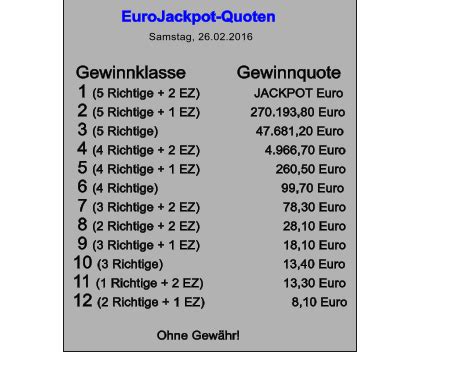eurojackpot quoten 16.01 24,On the 16th of January