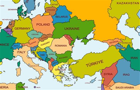 Political Map of Europe, Map of European Countries Download, Map of ...