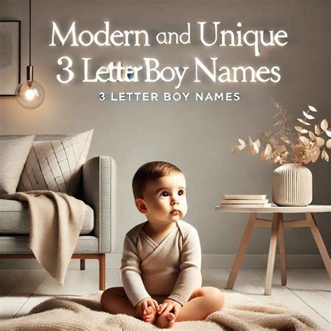 Popular 3 letter boy names | Short and Unique Options