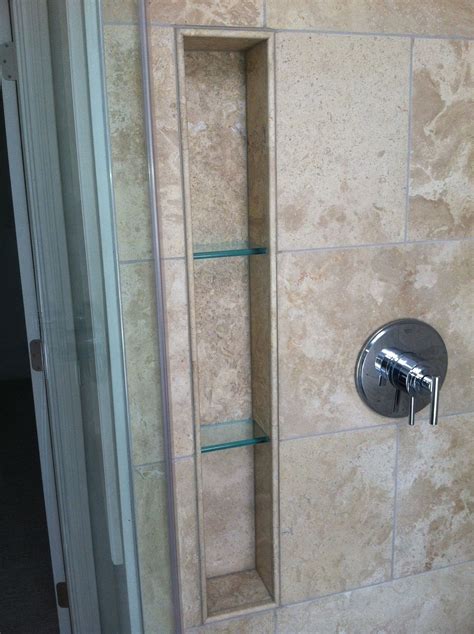 Adding A Glass Shower Shelf To Your Tiled Walls - Home Tile Ideas