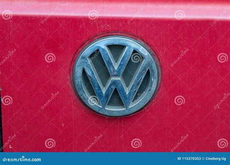 Vw Volkswagen emblem editorial stock photo. Image of driver - 115370353