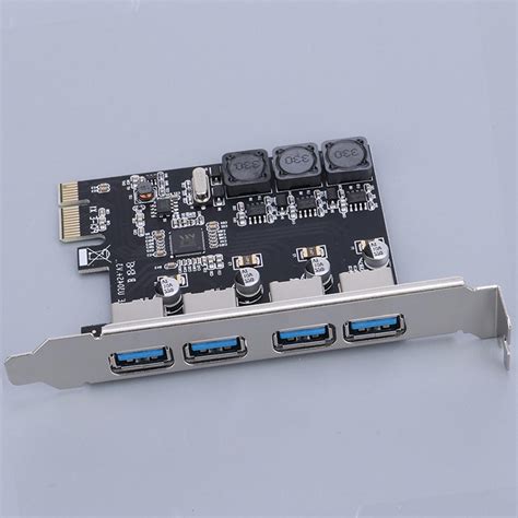 PCI-E USB 3.0 Hub Adapter Expansion Card w/4 USB Port for Desktop Comp ...