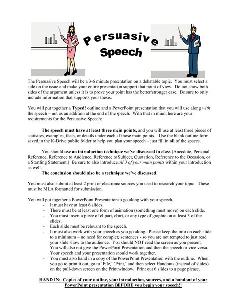 😂 3 minute persuasive speech examples. 24+ Speech Templates and ...