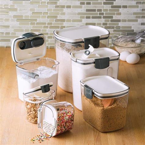 Airtight Food Storage Containers Set with Lids - Orliya Baking Storage ...