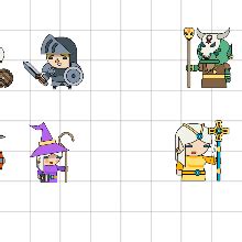 Code.org Sprite Lab Tutorial 的图像结果