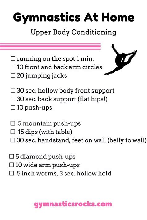 gymnastics workout at home