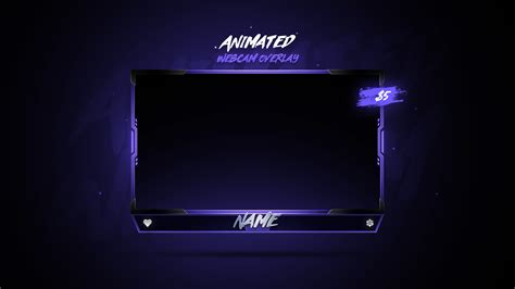Clean Twitch Overlay - Animated Webcam Overlay/twitch Stream Overlays ...