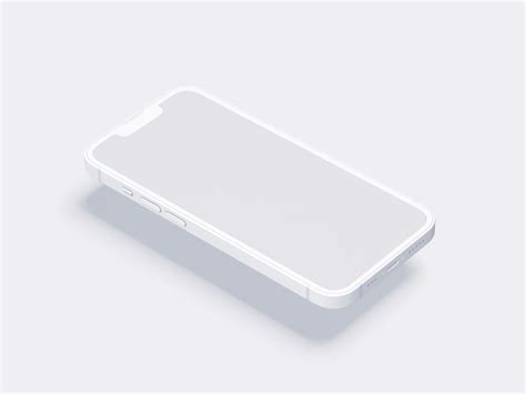 iPhone 14 Clay Mockup, Scene 03 | For Photoshop, Sketch, Figma