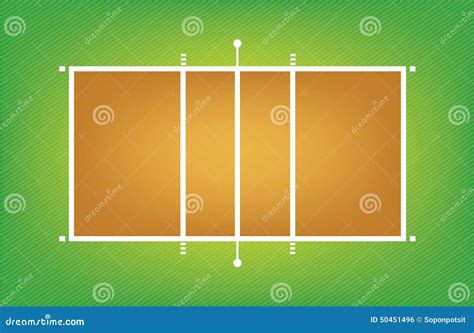 Illustration of Volleyball Court or Field Stock Vector - Illustration of tournament, team: 50451496