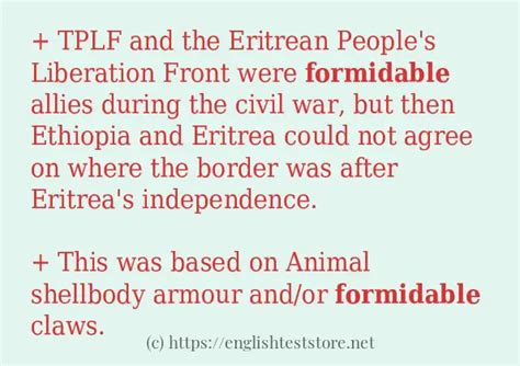 Image result for Define Formidable