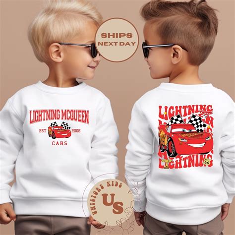 Lightning Mcqueen Toddler Sweatshirt, Mcqueen Kids Shirt, Disney Pixar ...