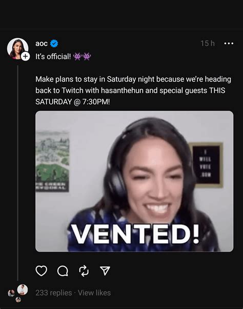 Will AOC do a stream with Destiny one day? : r/Destiny