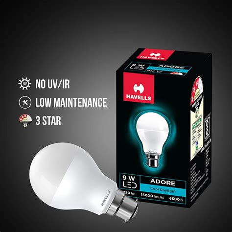 Havells LED PLUS 9W B22 CDL 2S LAMP V8I – FABGIZMOZ