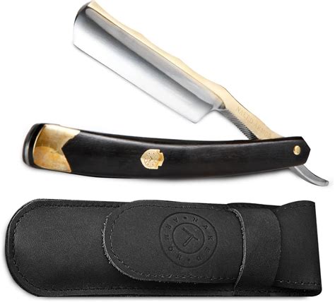 Amazon.com: Gold Stainless Steel Straight Razor - Shave Ready Straight ...