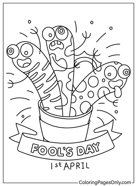 Free Printable April Fools Day Coloring Pages