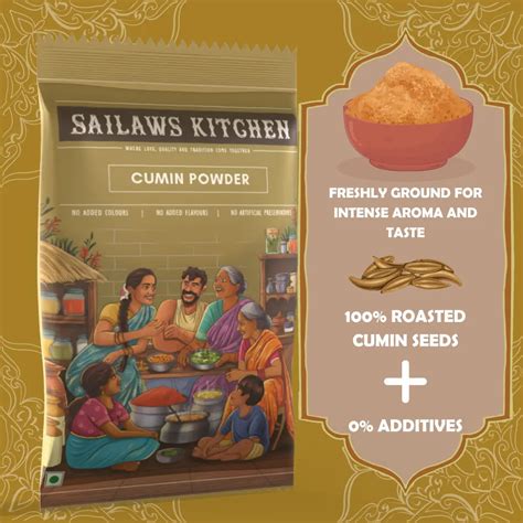 Sailaws Kitchen Jilakarra Podi 50g | Premium Cumin/Jeera Powder