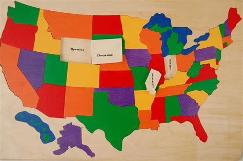 United States Map And Puzzle Learn U.S. States And Capitals Free