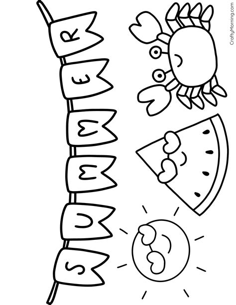 Cute Summer Coloring Pages [2025]
