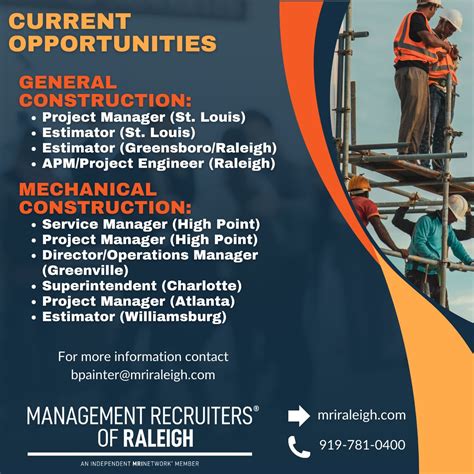 Check out our weekly opportunities post below! | Management Recruiters ...