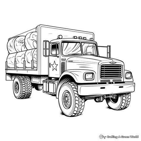 Army Truck Coloring Pages - Free & Printable!