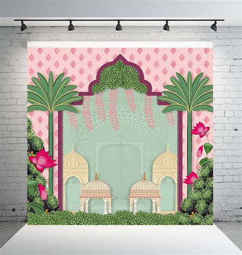 Traditional backdrops Decorations Cloth |Backdrop for Pooja Decorations ...