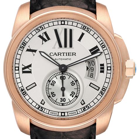 Cartier Calibre de Cartier Rose Gold W7100009 | Stock 48448 ...