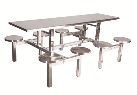 10人桌椅十人玻璃钢餐桌学生食堂餐桌长条凳 连体餐桌椅