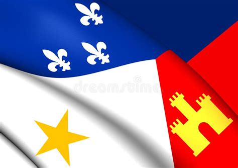 Flag of Acadiana stock illustration. Illustration of american - 80301380