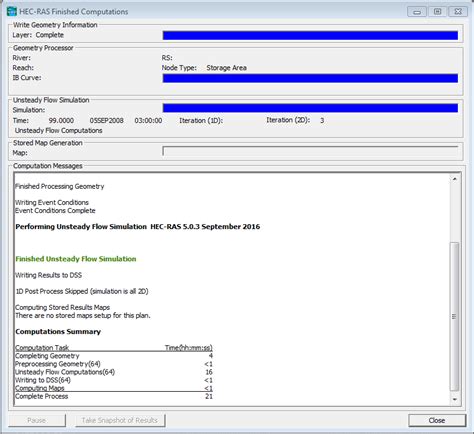 Coastal Surge Simulation On HEC-RAS 的图像结果
