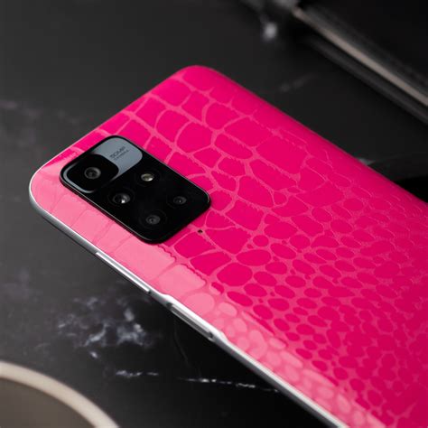 Brown Croc Leather Mobile Wrap/Samsung Galaxy A51 Skins, Wraps & Covers ...