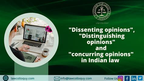 "Dissenting Opinions", "Distinguishing Opinions" and "Concurring ...