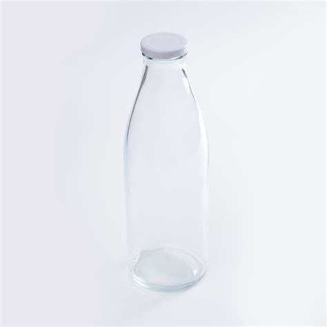 Buy Spinel-Osiris Solid Transparent Glass Bottle - Set of 2 - 9 cm L x ...