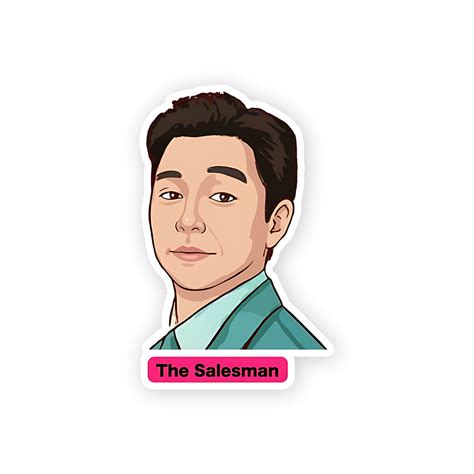 the salesman from Squid game Sticker – sticckiz.com