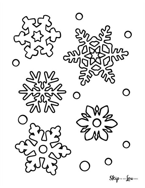Printable Snowflake Coloring Pages - Holiday Printable Activities