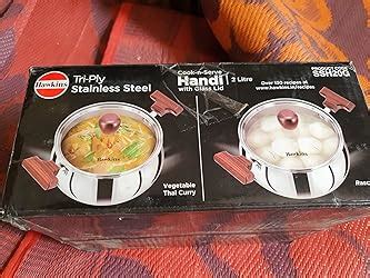 Buy Hawkins 5 Litre Cook n Serve Handi, Triply Stainless Steel Handi ...