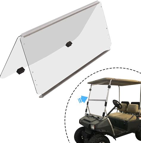 Buy ECOTRIC Windshield Compatible with 1982-2000.5 Club Car DS Clear ...